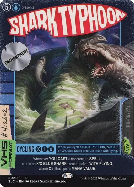 Typhon de requins, carte Magic SLC 2020 — extension Secret Lair Countdown