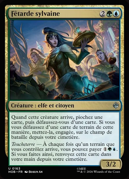 Fêtarde sylvaine, carte Magic HOB 163 — extension The Hobbit