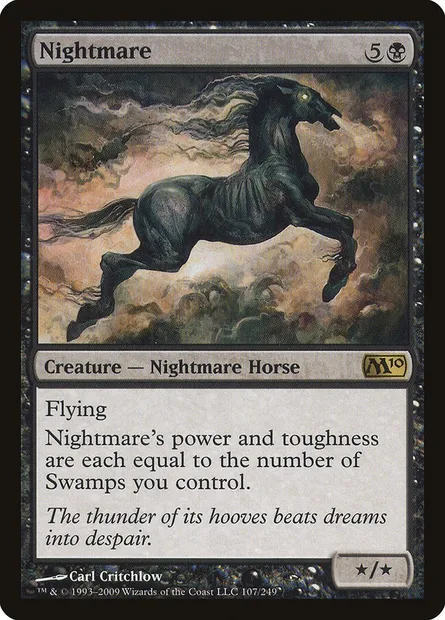 Nightmare, Magic card M10 107 — Magic 2010 set