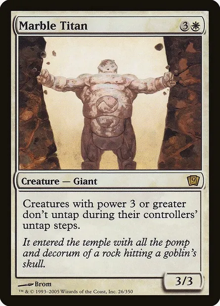 Titan de marbre, carte Magic 9ED 26★ — extension Neuvième Edition
