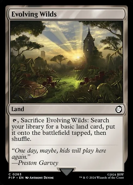 Evolving Wilds, Magic card PIP 263 — Fallout set