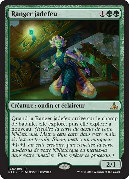 Ranger jadefeu, carte Magic RIX 136 — extension Les combattants d'Ixalan