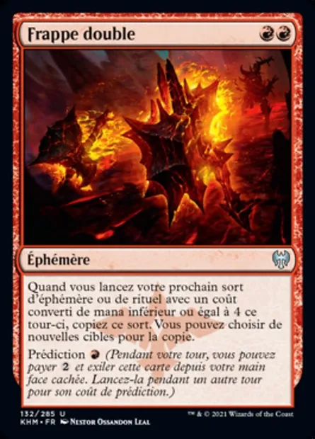 Frappe double, carte Magic KHM 132 — extension Kaldheim