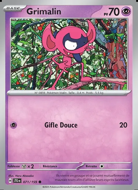 Grimalin, carte Pokémon JTG 071 — extension Aventures Ensemble