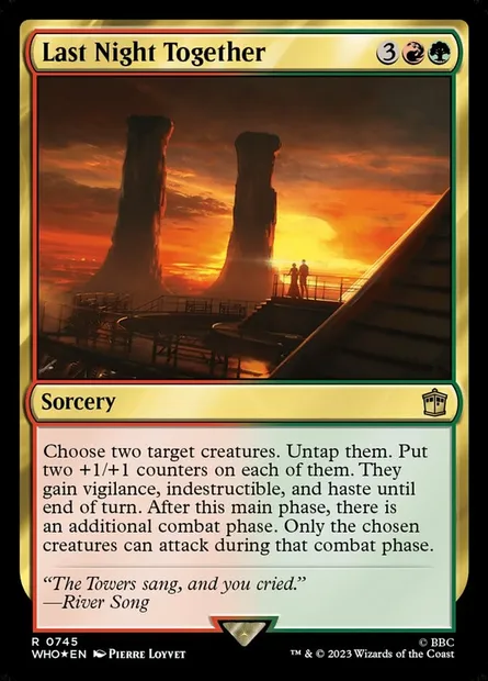 Last Night Together, Magic card WHO 745 — Doctor Who set