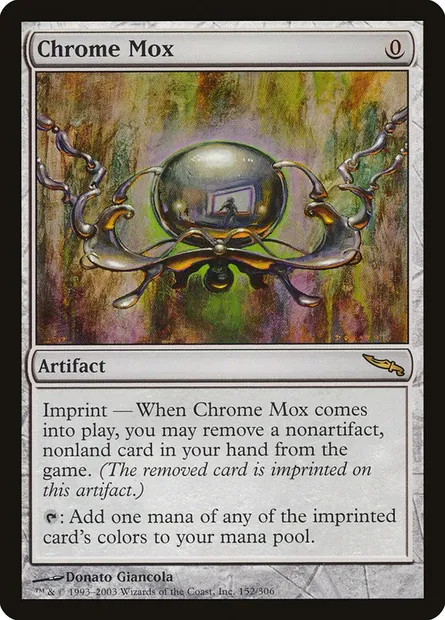 Chrome Mox, Magic card MRD 152 — Mirrodin set