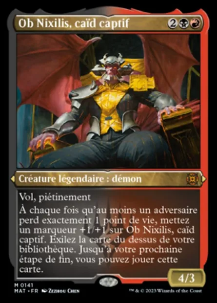 Ob Nixilis, caïd captif, carte Magic MAT 141 — extension L'invasion des machines : le jour d'après