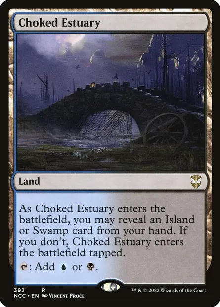 Choked Estuary, Magic card NCC 393 — New Capenna Commander set