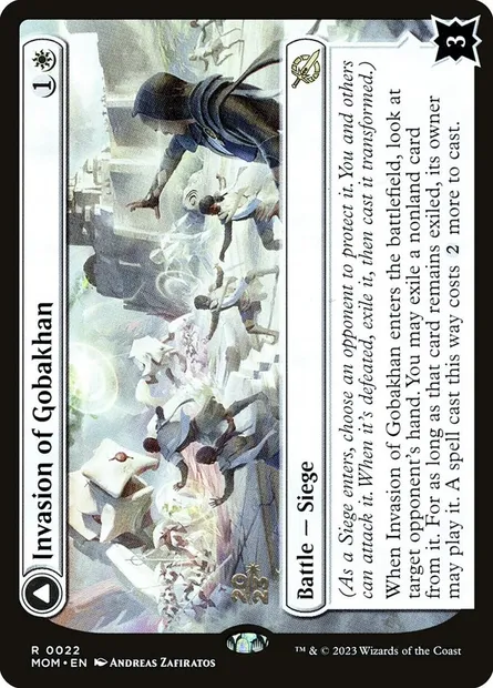 Invasion of Gobakhan // Lightshield Array, Magic card PMOM 22s — March of the Machine Promos set