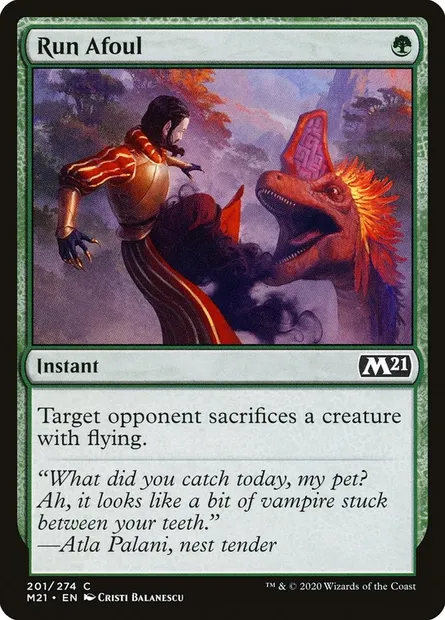 Run Afoul, Magic card M21 201 — Core Set 2021 set