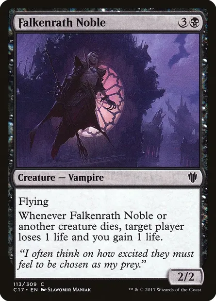 Falkenrath Noble, Magic card C17 113 — Commander 2017 set