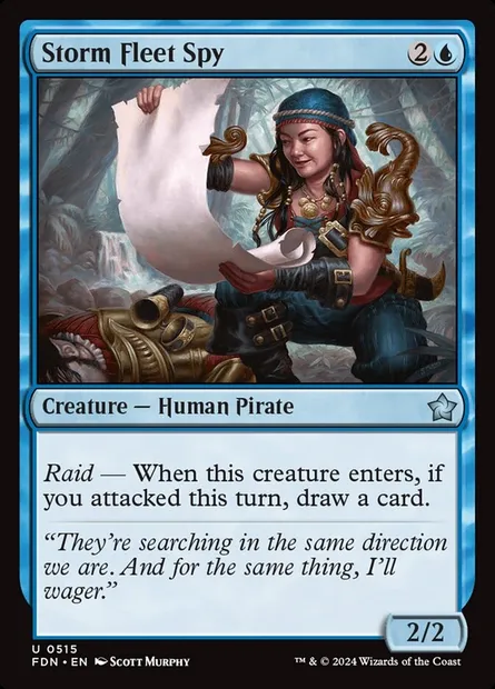 Storm Fleet Spy, Magic card FDN 515 — Foundations set