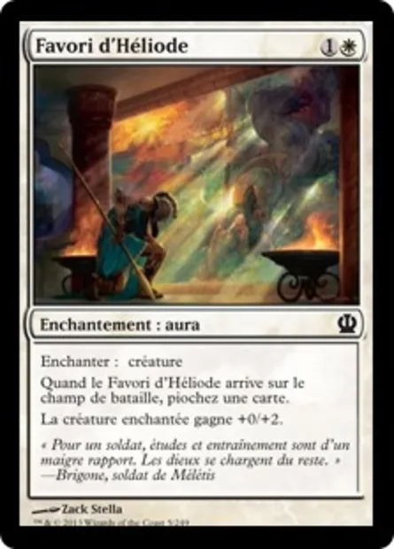 Favori d'Héliode, carte Magic THS 5 — extension Theros