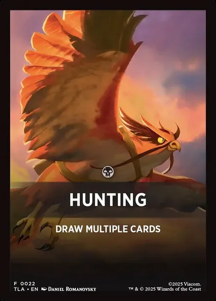 Hunting, carte Magic JTLA 22 — extension Avatar: The Last Airbender Jumpstart Front Cards