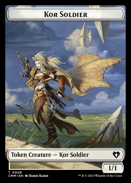 Kor Soldier, Magic card TCMM 8 — Commander Masters Tokens set