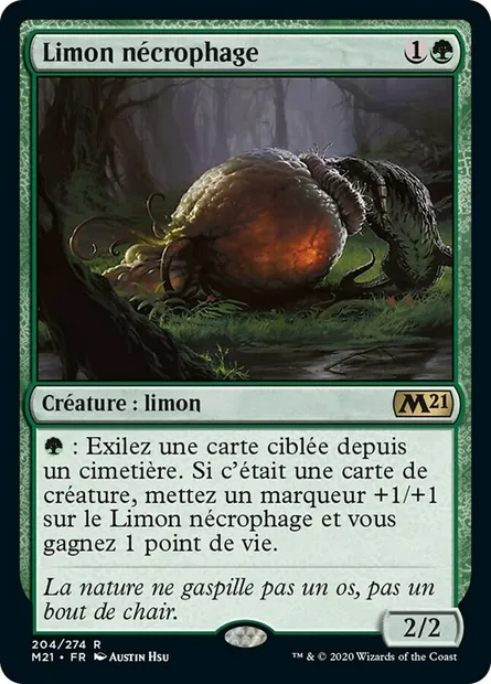 Limon nécrophage, carte Magic M21 204 — extension Core Set 2021
