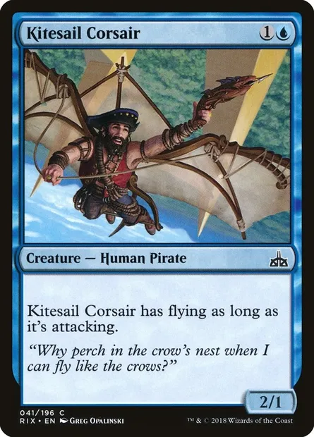 Kitesail Corsair, Magic card RIX 41 — Rivals of Ixalan set