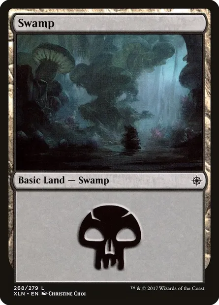 Swamp, Magic card XLN 268 — Ixalan set