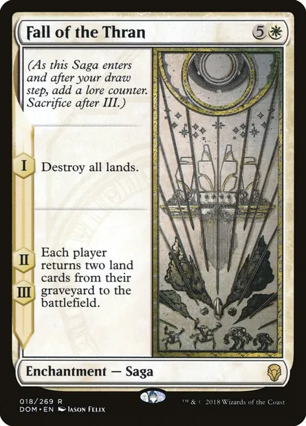 Fall of the Thran, Magic card DOM 18 — Dominaria set