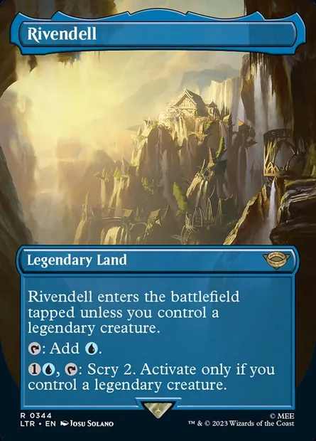 Rivendell, Magic card LTR 344 — The Lord of the Rings: Tales of Middle-earth set