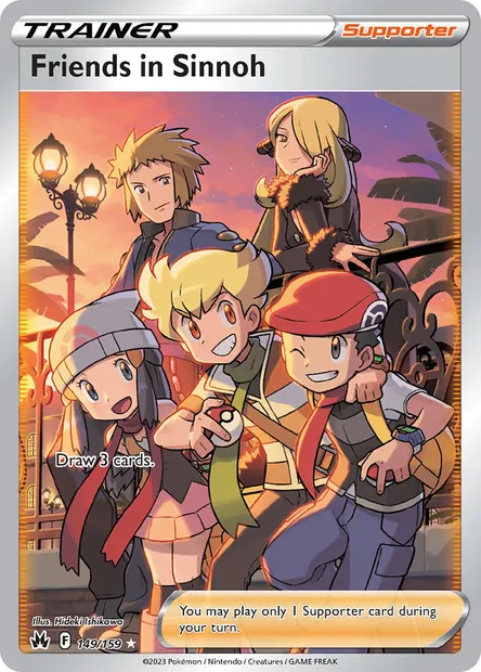 Friends in Sinnoh, Pokémon card CRZ 149 — Crown Zenith set