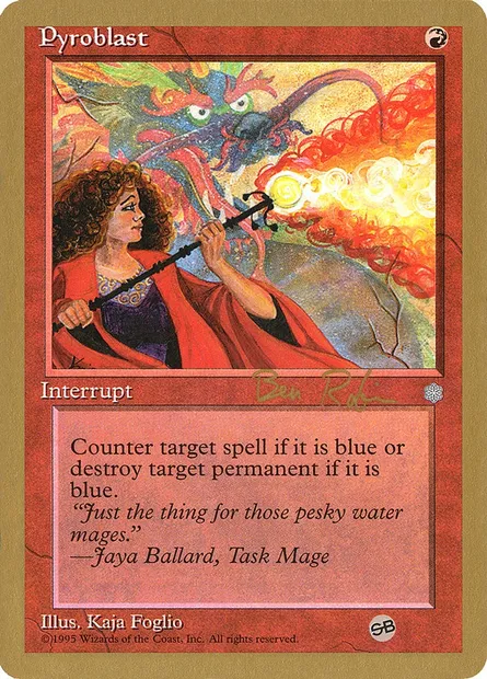 Pyroblast, Magic card WC98 br213sb — World Championship Decks 1998 set