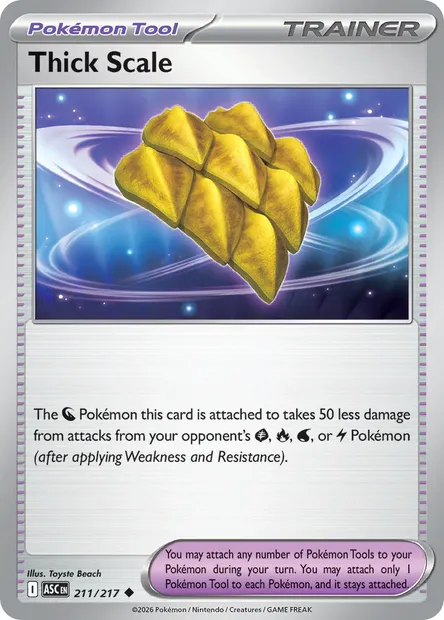 Thick Scale, Pokémon card ASC 211 — Ascended Heroes set