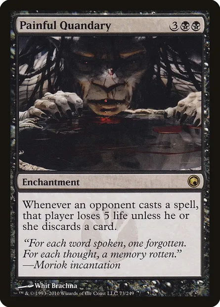 Painful Quandary, Magic card SOM 73 — Scars of Mirrodin set