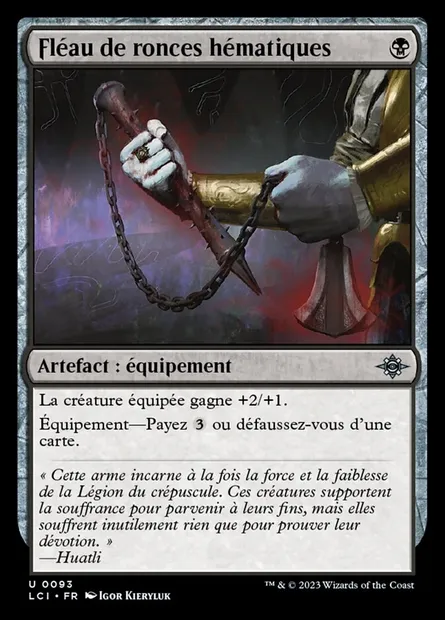 Fléau de ronces hématiques, carte Magic LCI 93 — extension The Lost Caverns of Ixalan