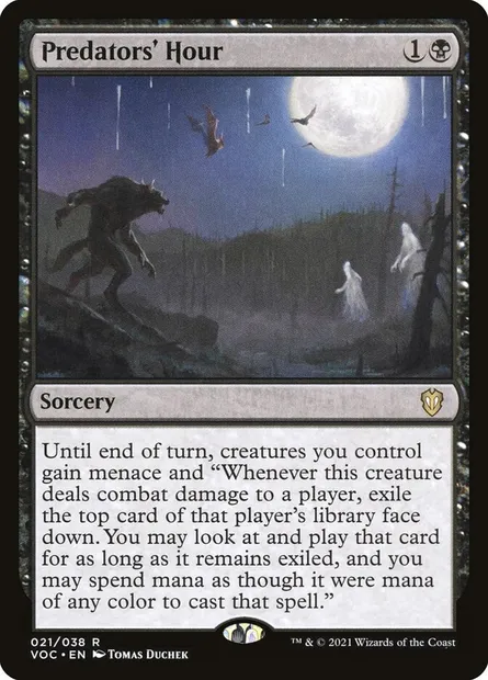 Predators' Hour, Magic card VOC 21 — Crimson Vow Commander set