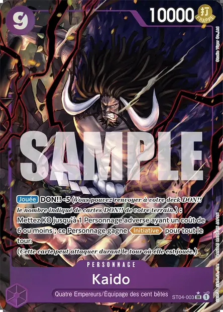 Kaido, carte One Piece ST04-003 — extension Animal Kingdom Pirates