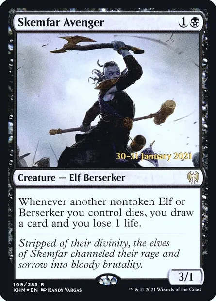 Skemfar Avenger, Magic card PKHM 109s — Kaldheim Promos set
