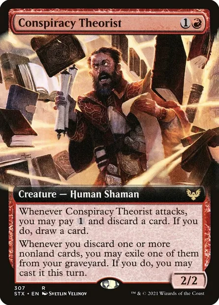 Conspiracy Theorist, Magic card STX 307 — Strixhaven: School of Mages set