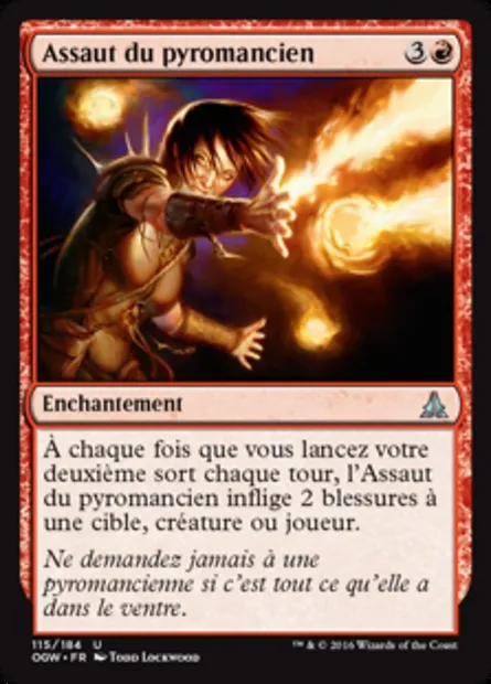 Assaut du pyromancien, carte Magic OGW 115 — extension Le serment des Sentinelles