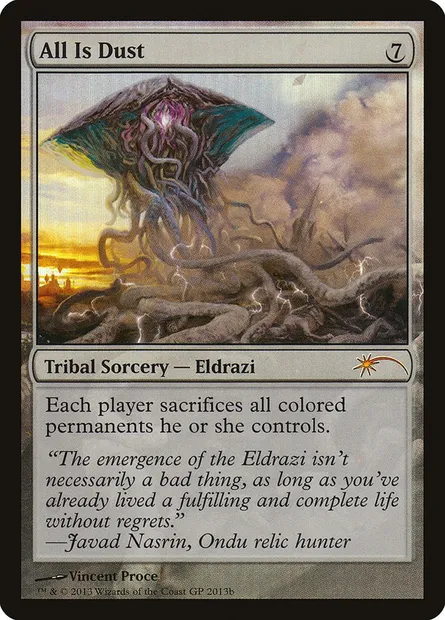 All Is Dust, Magic card PGPX 2013b — Grand Prix Promos set