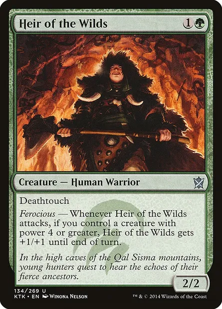 Heir of the Wilds, Magic card KTK 134 — Khans of Tarkir set