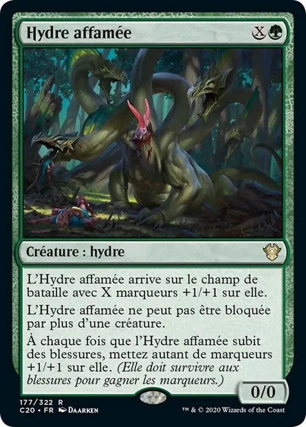 Hydre affamée, carte Magic C20 177 — extension Commander 2020