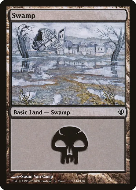 Swamp, Magic card ARC 144 — Archenemy set