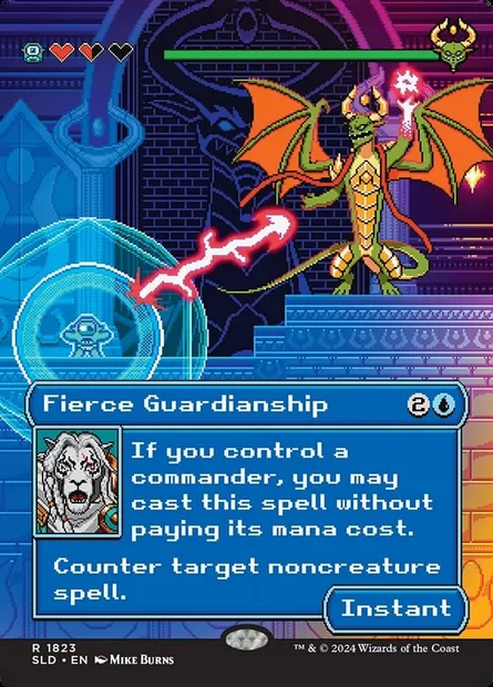 Tutelle féroce, carte Magic SLD 1823 — extension Secret Lair Drop