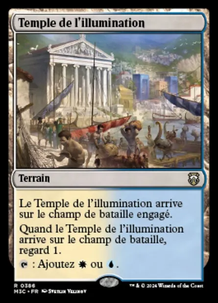 Temple de l'illumination, carte Magic M3C 386 — extension Modern Horizons 3 Commander