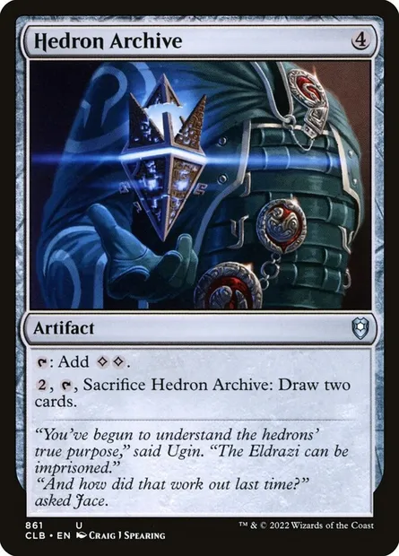 Hedron Archive, Magic card CLB 861 — Commander Legends: Battle for Baldur's Gate set
