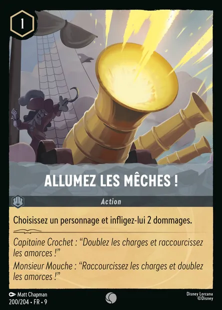Allumez les Mêches !, carte Disney Lorcana CH9-200 — extension Fabuleux