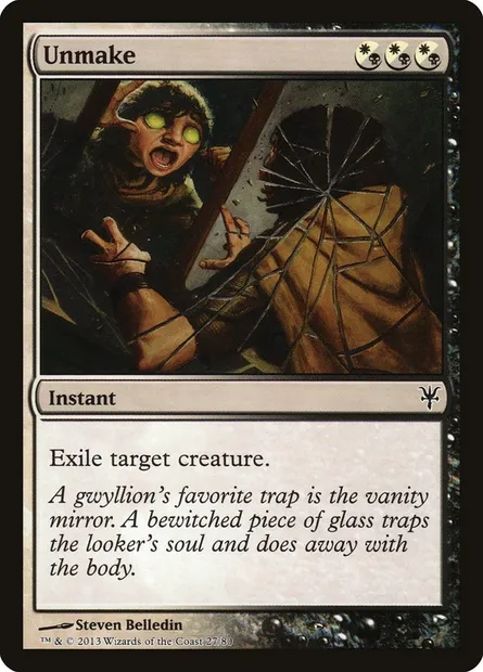 Unmake, Magic card DDK 27 — Duel Decks: Sorin vs. Tibalt set