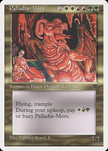 Palladia-Mors, Magic card CHR 82 — Chronicles set
