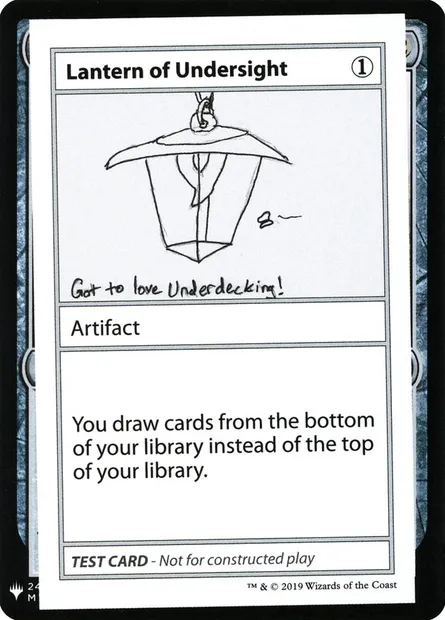 Lantern of Undersight, Magic card CMB1 106 — Mystery Booster Playtest Cards 2019 set