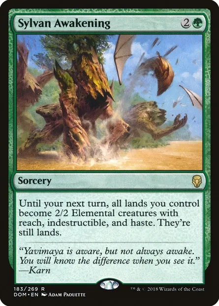 Sylvan Awakening, Magic card DOM 183 — Dominaria set