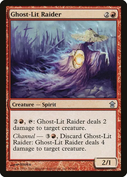 Ghost-Lit Raider, Magic card SOK 99 — Saviors of Kamigawa set