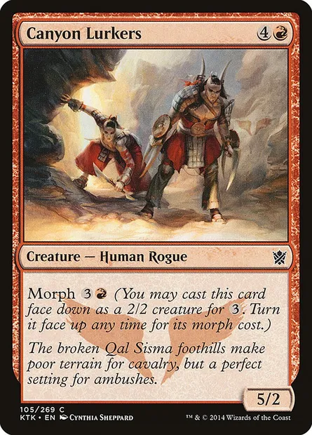 Canyon Lurkers, Magic card KTK 105 — Khans of Tarkir set