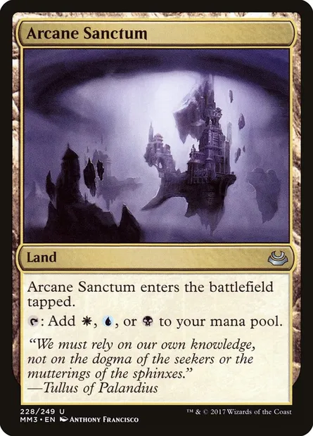 Arcane Sanctum, Magic card MM3 228 — Modern Masters 2017 set