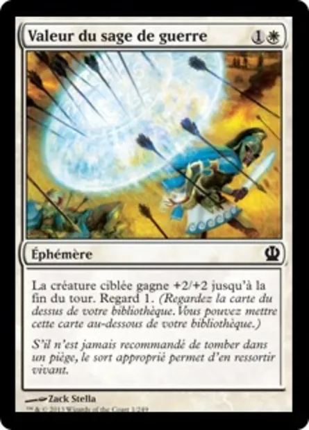 Valeur du sage de guerre, carte Magic THS 1 — extension Theros